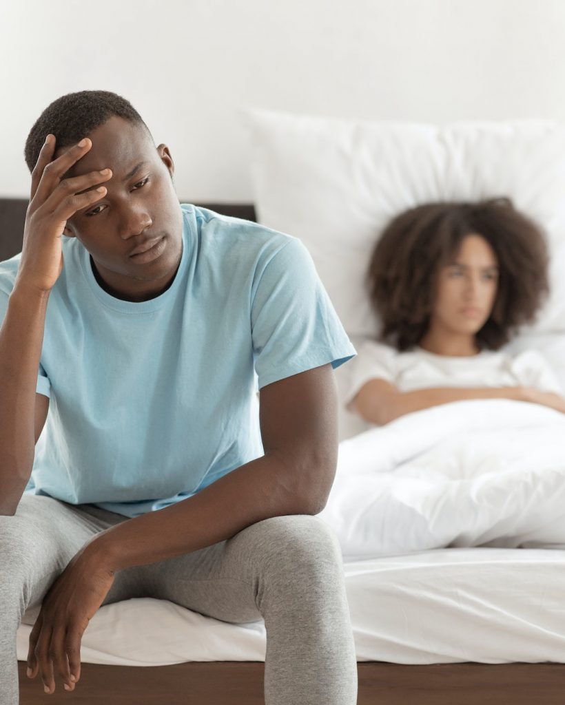 Erectile dysfunction, male power, quarrel, sex problems and relationship